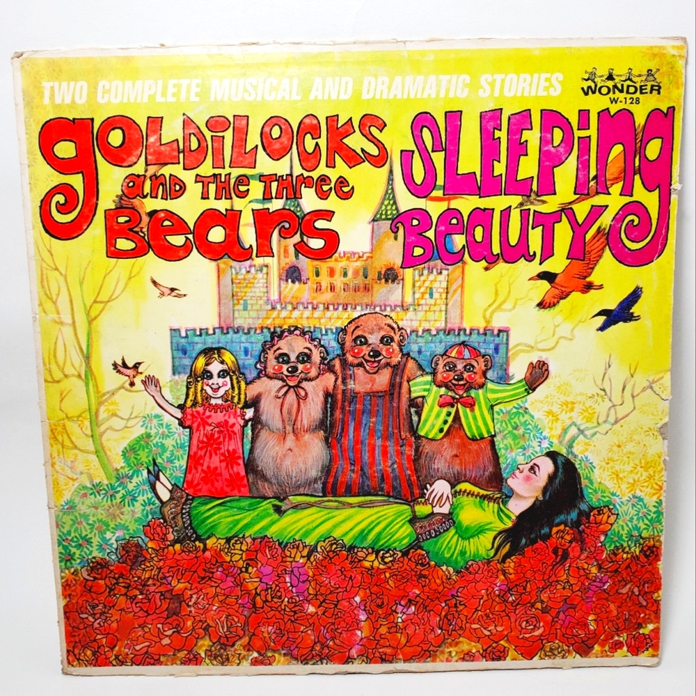 1961 Goldilocks & The Three Bears & Sleeping Beauty Vinyl Record Album